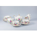 Golden Grass Tea Set, Tulip Shape, for 6, 14 pieces