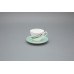 Tiger Iris Cup and Saucer, Spring-2 Shape, Turquoise, Gift Set