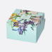 Tiger Iris Cup and Saucer, Spring-2 Shape, Turquoise, Gift Set