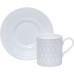 Pearl Net Coffee Cup and Saucer, Idyll Shape