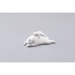 Bear with Teddy Bear Figurine