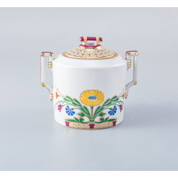 Moscow River Metallic Sugar Bowl, Heraldic Shape