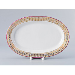 Moscow River Metallic Oval Dish, Youth Shape, 280 mm