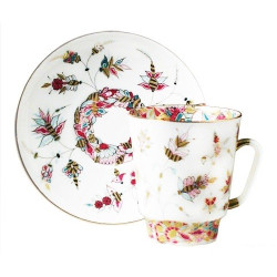 Golden Twigs Cup and Saucer, May Shape