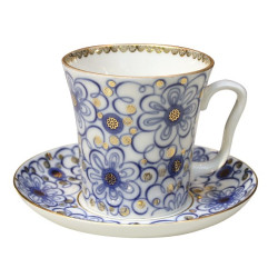 Winding Twig Mug and Saucer, Leningrad Shape