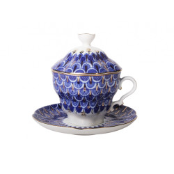 Flake Lidded Cup and Saucer, Tea Gift 2 Shape