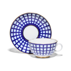 Quattro Tea Cup and Saucer, Tulip Shape