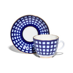 Quattro Coffee Cup and Saucer, Tulip Shape