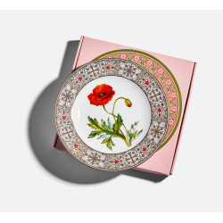 Oriental Poppy Decorative Plate, European-3 Shape, 270 mm, Gift Set