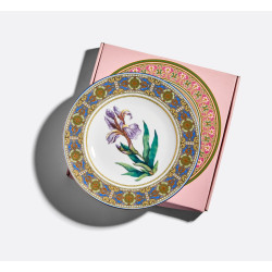 Delicate Iris Decorative Plate, European-3 Shape, 270 mm, Gift Set