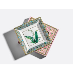 Lily of the Valley Trinket Box, Square Shape, Gift Set