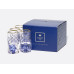 Cobalt Net Vodka Glasses, Set of 4