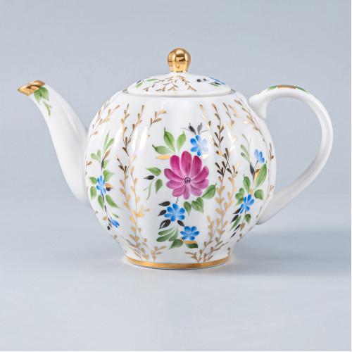 Golden Grass Teapot, Tulip Shape