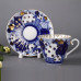 Russian Domes 1 Tea Cup and Saucer, Radial Shape