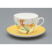 Forest Light Cup and Saucer, Spring-2 Shape, Yellow, Gift Set