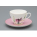 Rosie Cup and Saucer, Spring-2 Shape, Pink, Gift Set