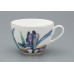 Amethyst Flame Cup and Saucer, Spring-2 Shape, Blue, Gift Set