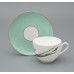 Tiger Iris Cup and Saucer, Spring-2 Shape, Turquoise, Gift Set