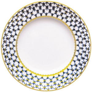 Cobalt Net Plate, Smooth Shape, 270 mm