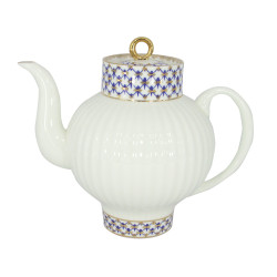 Cobalt Net Teapot, Wave Shape