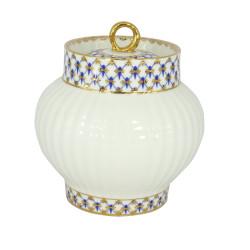 Cobalt Net Sugar Bowl, Wave Shape