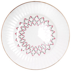 Pink Net Plate, Wave Shape