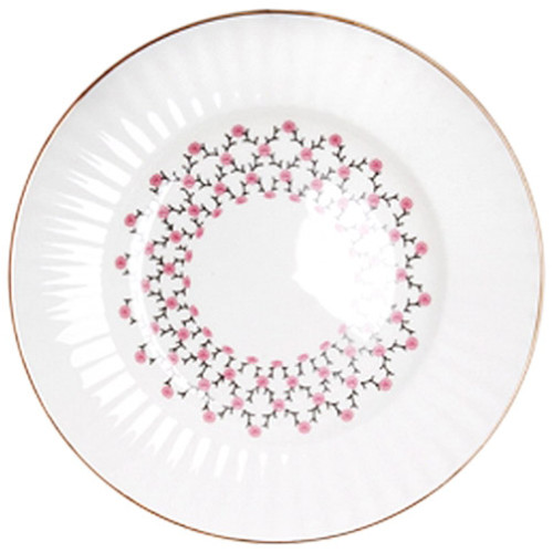 Pink Net Plate, Wave Shape Pink Net Plate, Wave Shape