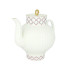 Pink Net Teapot, Wave Shape Pink Net Teapot, Wave Shape
