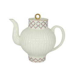 Pink Net Teapot, Wave Shape