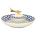 Cobalt Net Caviar Bowl, Caspian Shape
