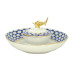 Cobalt Net Caviar Bowl, Caspian Shape