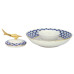 Cobalt Net Caviar Bowl, Caspian Shape