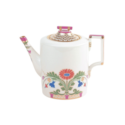 Moscow River Metallic Teapot, Heraldic Shape