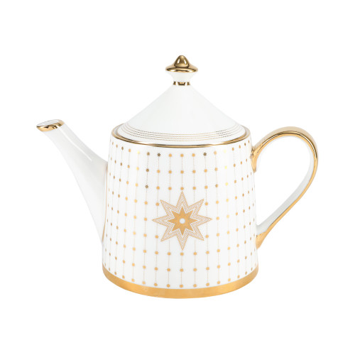 Azur Gold Teapot, Idyll Shape, 780 ml