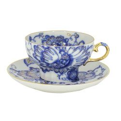 Singing Garden Tea Cup and Saucer, Marquee Shape