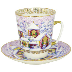 Winter Day Cup and Saucer, May Shape