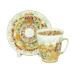 Golden Spring Cup and Saucer, May Shape