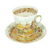 Golden Spring Cup and Saucer, May Shape