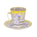 Frosty Evening Cup and Saucer, May Shape