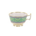 Golden Tea Cup and Saucer, Alexandria Shape, 52%