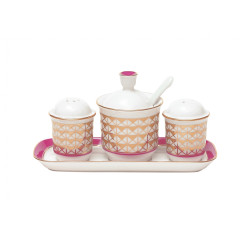 Moscow River Metallic Spice Set, Banquet Shape