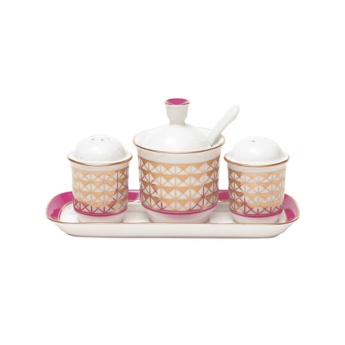 Moscow River Metallic Spice Set, Banquet Shape