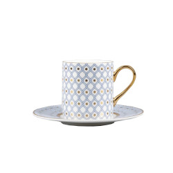 Azur 1 Coffee Cup and Saucer, Idyll Shape