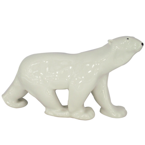 Walking Polar Bear Figurine