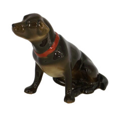 Chocolate Labrador Figurine