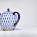 Cobalt Net Tea Set, Tulip Shape, for 6, 14 pieces — photo 11 of 17