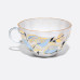 Lunar Tea Cup and Saucer, Tulip Shape