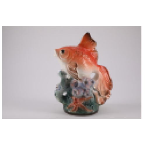 Large Goldfish Figurine, Orange