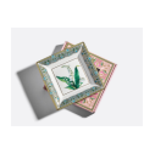 Lily of the Valley Trinket Box, Square Shape, Gift Set
