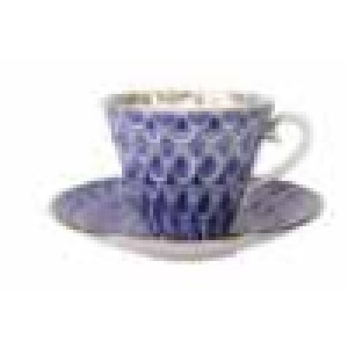 Forget-Me-Not Tea Cup and Saucer, Radial Shape